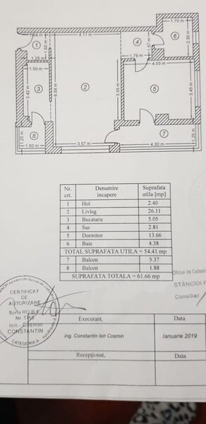 Pipera, rond OMV, com. 0%, apt. 2 cam. mobilat si utilat lux, bloc 2019.